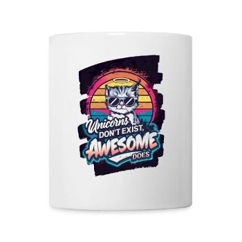 Hip licorne dessin animé illustration - Mug blanc - blanc - Devant
