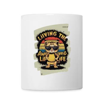 Koala mit Sonnenbrille und Lifestyle-Text - Tasse - Weiß - Vorne