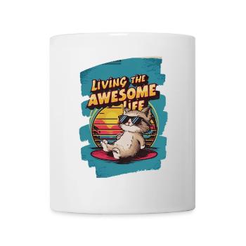 Live Chill Badass Cat - Mug - white - Front