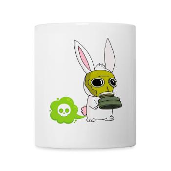 Lapin mignon qui pète - Mug blanc - blanc - Devant
