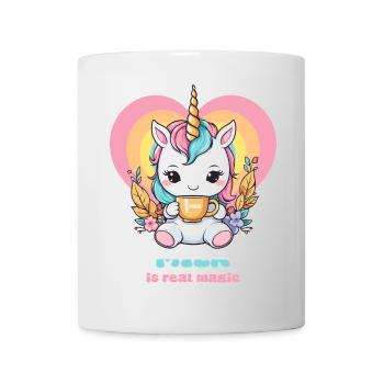Licorne au lait sucré - Mug blanc - blanc - Devant