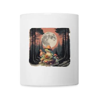 Waldtier Frosch Musikant Banjo Gitarre Musik Wald - Tasse - Weiß - Vorne