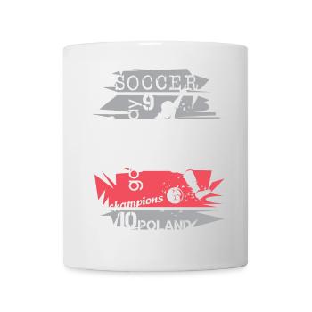 Soccer Poland Player Team Tournament Collage Logo - Mug - white - Front