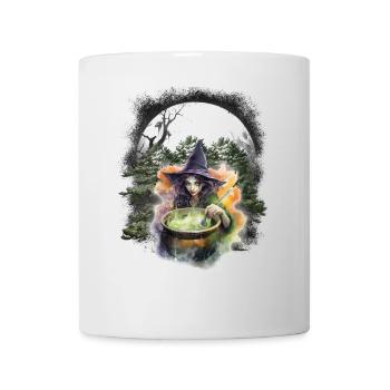 Woodland Witch Halloween Horror Witchcraft Spells - Mug - white - Front