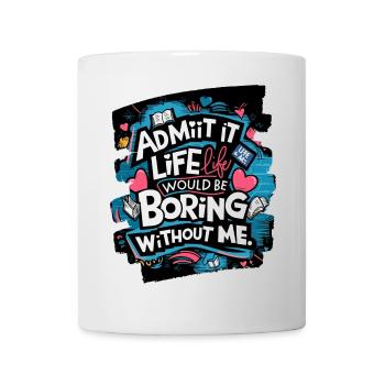 Livre d’histoires de vie et art du cœur - Mug blanc - blanc - Devant