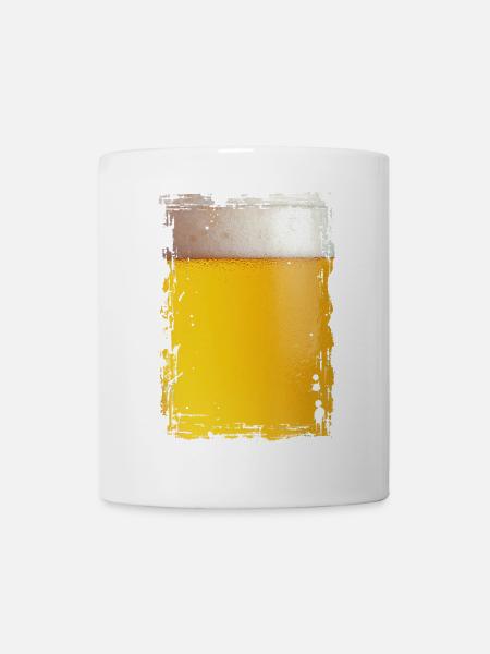 Bier - Tasse - Weiß