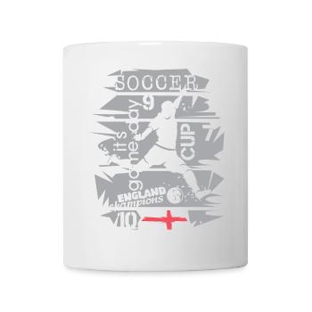 Fußball England Graffiti Collage Team Turnier icon - Tasse - Weiß - Vorne