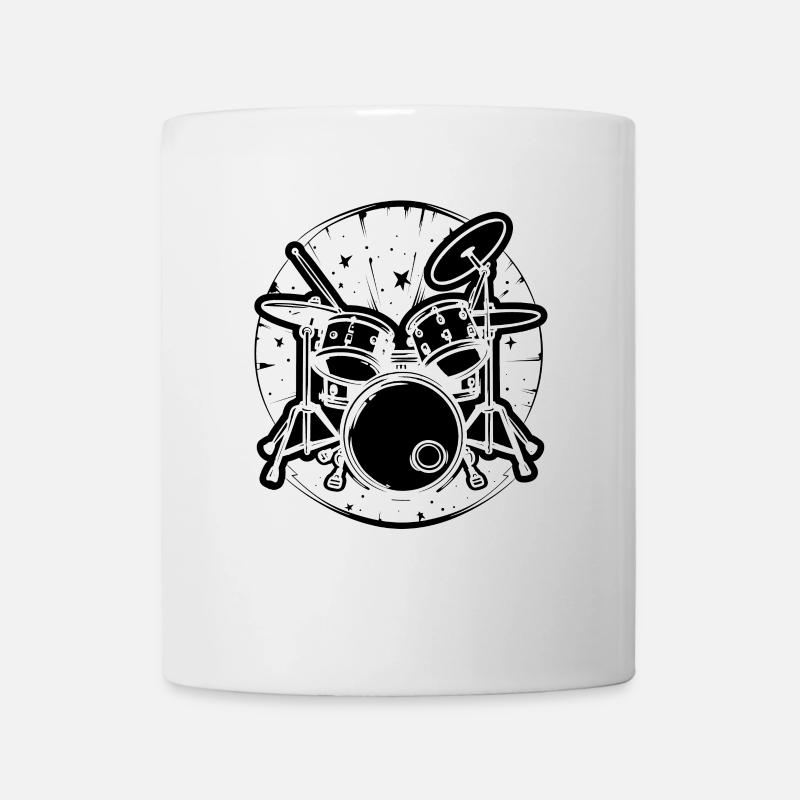 Schlagzeug - Tasse - Weiß