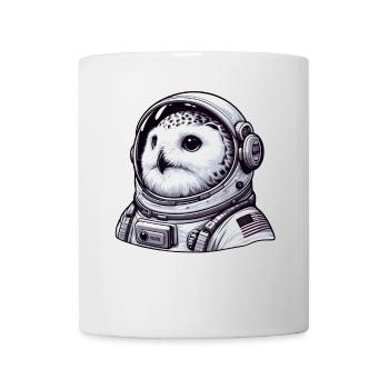 Harfang des neiges astronaute aventure spatiale - Mug blanc - blanc - Devant