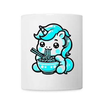 Japanese Kawaii Unicorn Ramen Asian Cuisine - Mug - white - Front