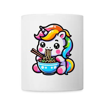 Japanese Kawaii Unicorn Ramen Asian Cuisine - Mug - white - Front