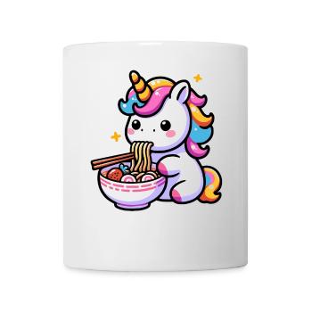 Japanese Kawaii Unicorn Ramen Asian Cuisine - Mug - white - Front