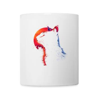 Cat Retro Look - Mug - white - Front