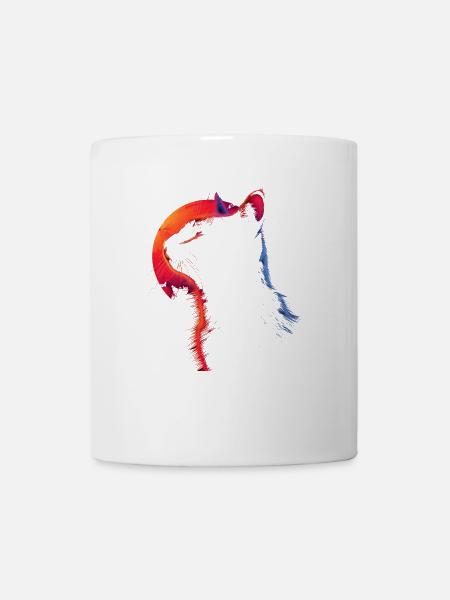 Katze Retro Look - Tasse - Weiß