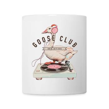 Dancing Goose DJ Logo - Mug - white - Front