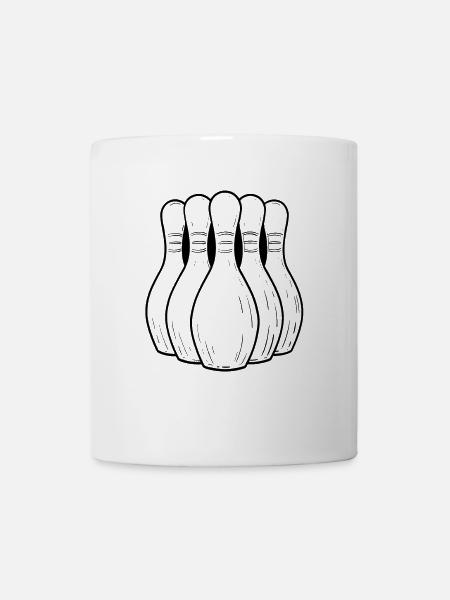 Lustige Bowling Pins - Tasse - Weiß