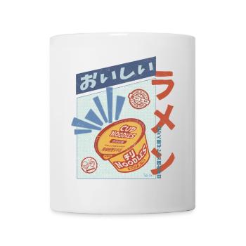 Retro Oishi Ramen - Spicy Noodles in a cup - Tasse - Weiß - Vorne