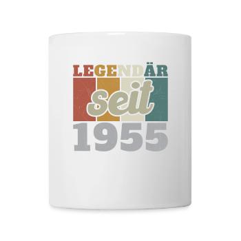 Legendär seit 1955 Geburtstagsgeschenk - Tasse - Weiß - Vorne