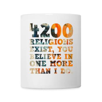 4200 religions exist - Mug - white - Front