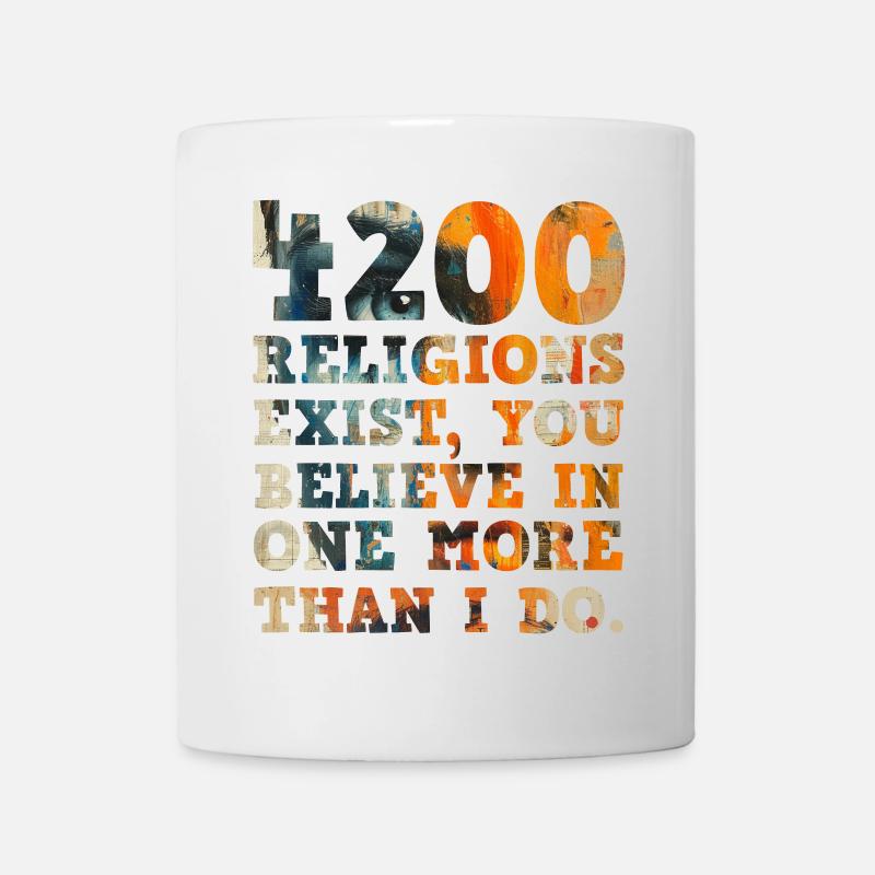 4200 Religionen existieren - Tasse - Weiß