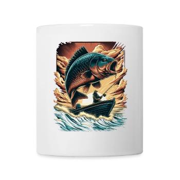 Vintage Sunset Carp Angler Adventure - Mug - white - Front