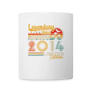 August 2014 Vintage Retro Geburtstagsgeschenk - Tasse - Weiß - Vorne