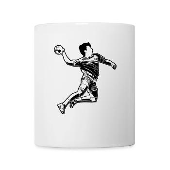 Graphismes de joueurs de handball - Mug blanc - blanc - Devant