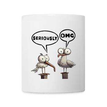 Omg, sérieusement, cool - Mug blanc - blanc - Devant
