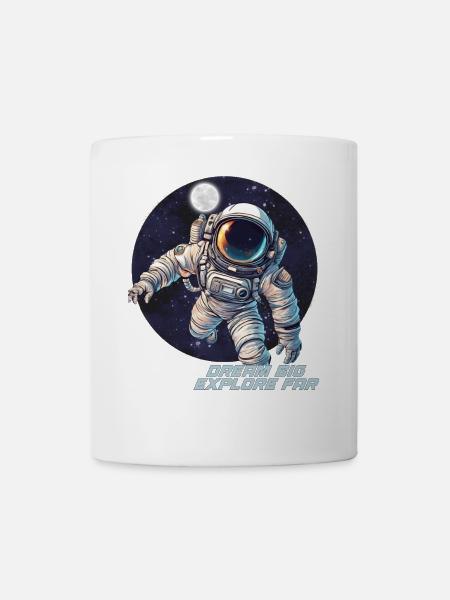 Explorez l'Univers Voyagez avec notre Astronaute! - Mug blanc - blanc