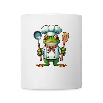 Chef Grenouille Drôle Cuisine Design - Mug blanc - blanc - Devant