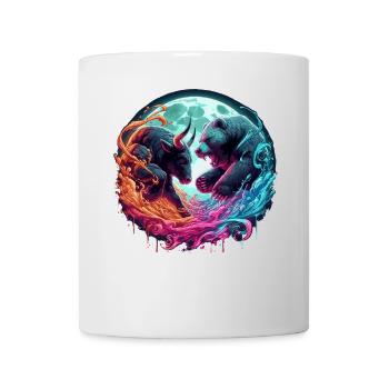 Bull vs Bear Stock Market Stocks - Mug - white - Front