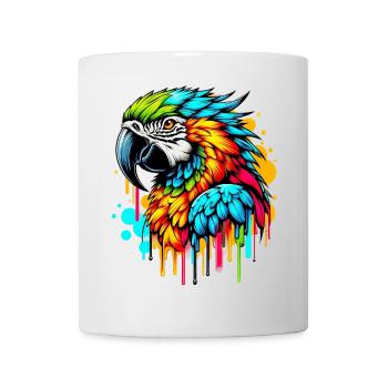 Papagei - Tasse - Weiß - Vorne