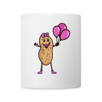 Happy birthday Peanut Baby Birthday Birth Nut - Mug - white - Front
