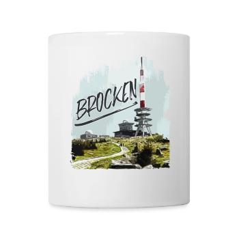 Brocken transmitter and second-hand shop - Mug - white - Front