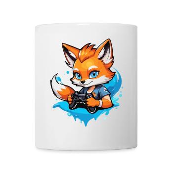 Gamer Cleverer Gaming Fuchs - Tasse - Weiß - Vorne