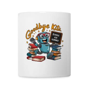 Einschulung Roboter erster Schultag - Tasse - Weiß - Vorne