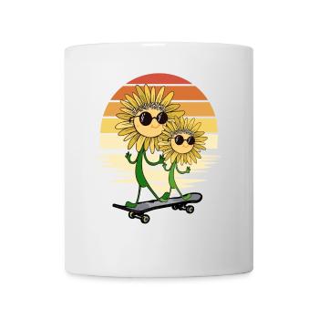 Tournesol d’été Skater Tournesol - Mug blanc - blanc - Devant