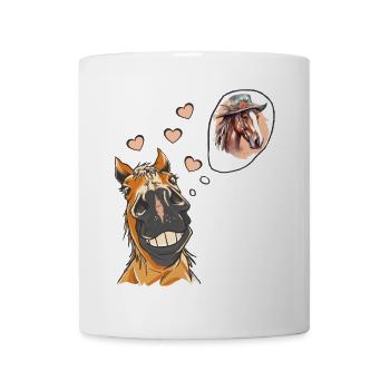 Étalon Cheval Jument Relation Amour Chevaux - Mug blanc - blanc - Devant