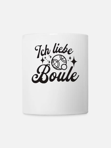 Ich liebe Boule! Bouler Outfit Petanque Kugeln - Mugg - vit
