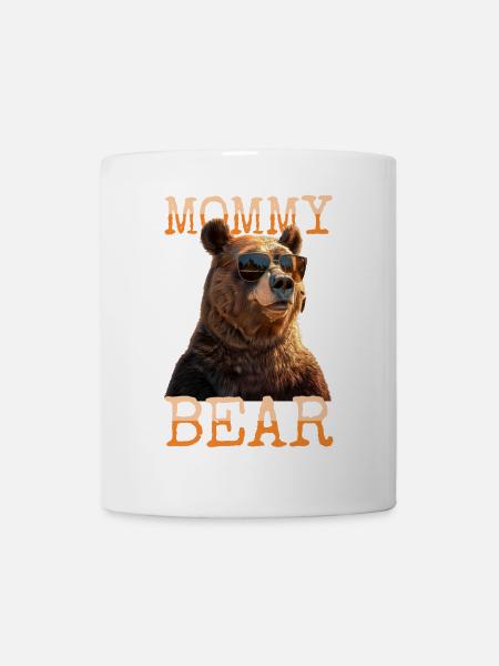 Mommy Bear Mom Bear Mother's Day Grizzly Bears - Mug - white