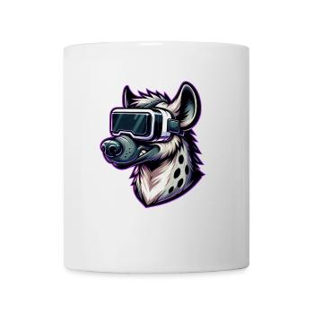 Hyäne VR Gamer Virtual Reality Spielspaß - Tasse - Weiß - Vorne