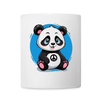 Panda mignon et pacifique - Mug blanc - blanc - Devant