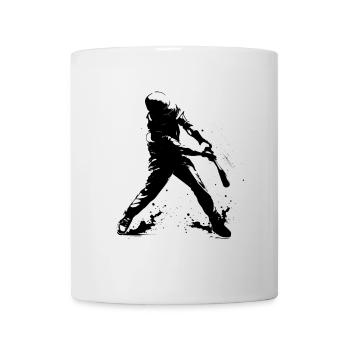 Lustiger Baseballspieler - Tasse - Weiß - Vorne