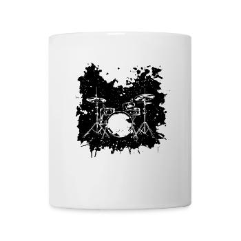 Schlagzeug - Tasse - Weiß - Vorne