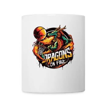 Basket-ball Dragons on Fire - Mug blanc - blanc - Devant