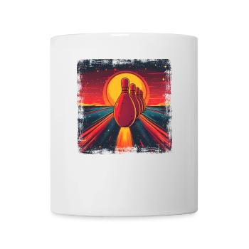 90er Bowlingspiel - Tasse - Weiß - Vorne