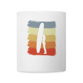 Surferin Retro - Tasse - Weiß - Vorne