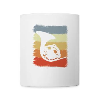 Cor français rétro - Mug blanc - blanc - Devant