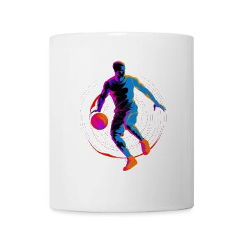 90er Basketball Liebhaber - Tasse - Weiß - Vorne