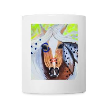 Free Spirit - Wildpferd - Tasse - Weiß - Vorne